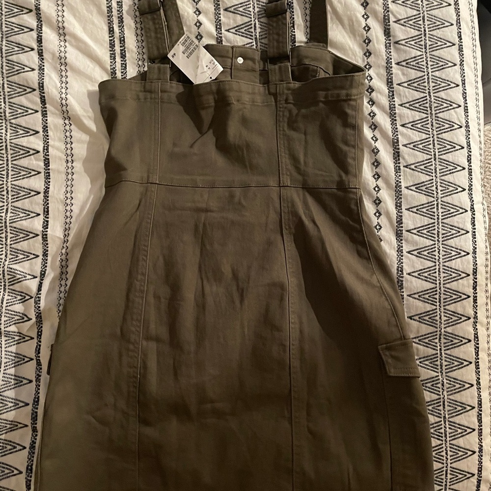 Olive green dress